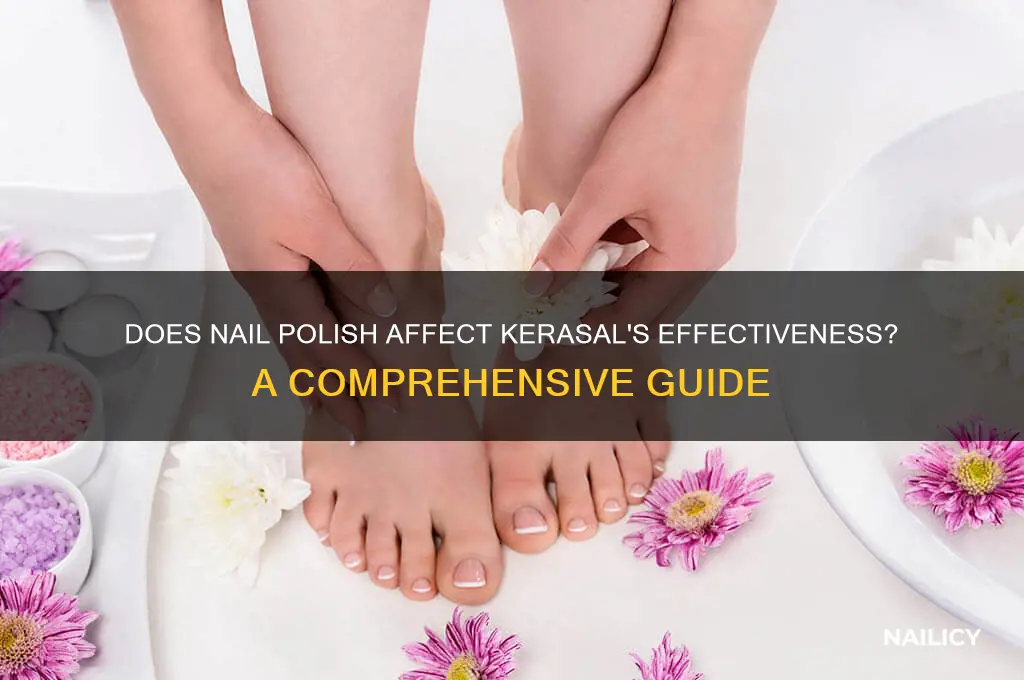 will nail polish interfere with kerasal