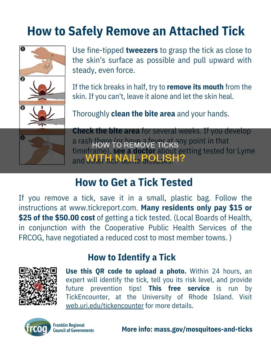 will nail polish remove a tick