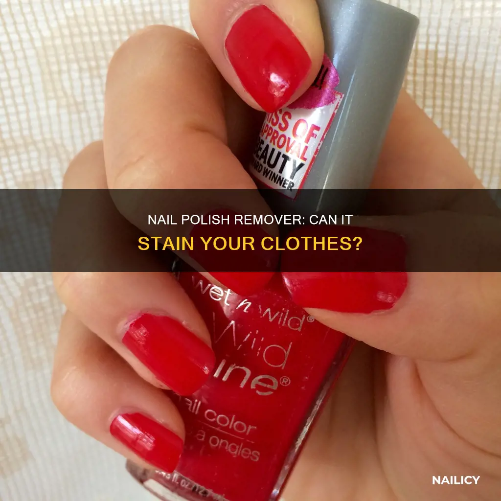 will nail polish remover blaech cclothes