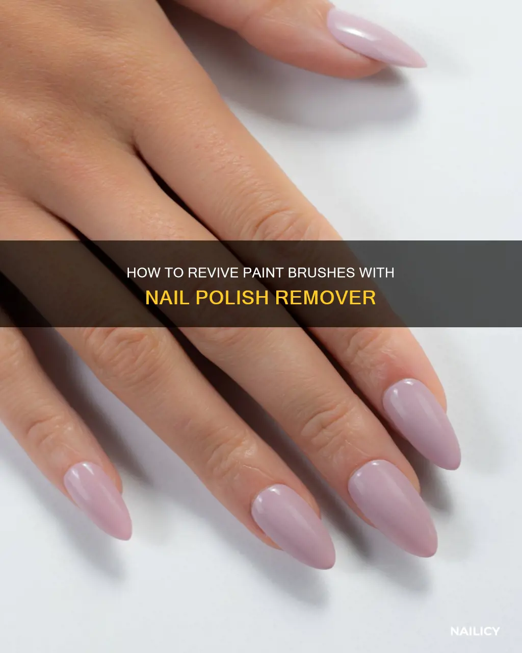 will nail polish remover clean drued on paint brushes