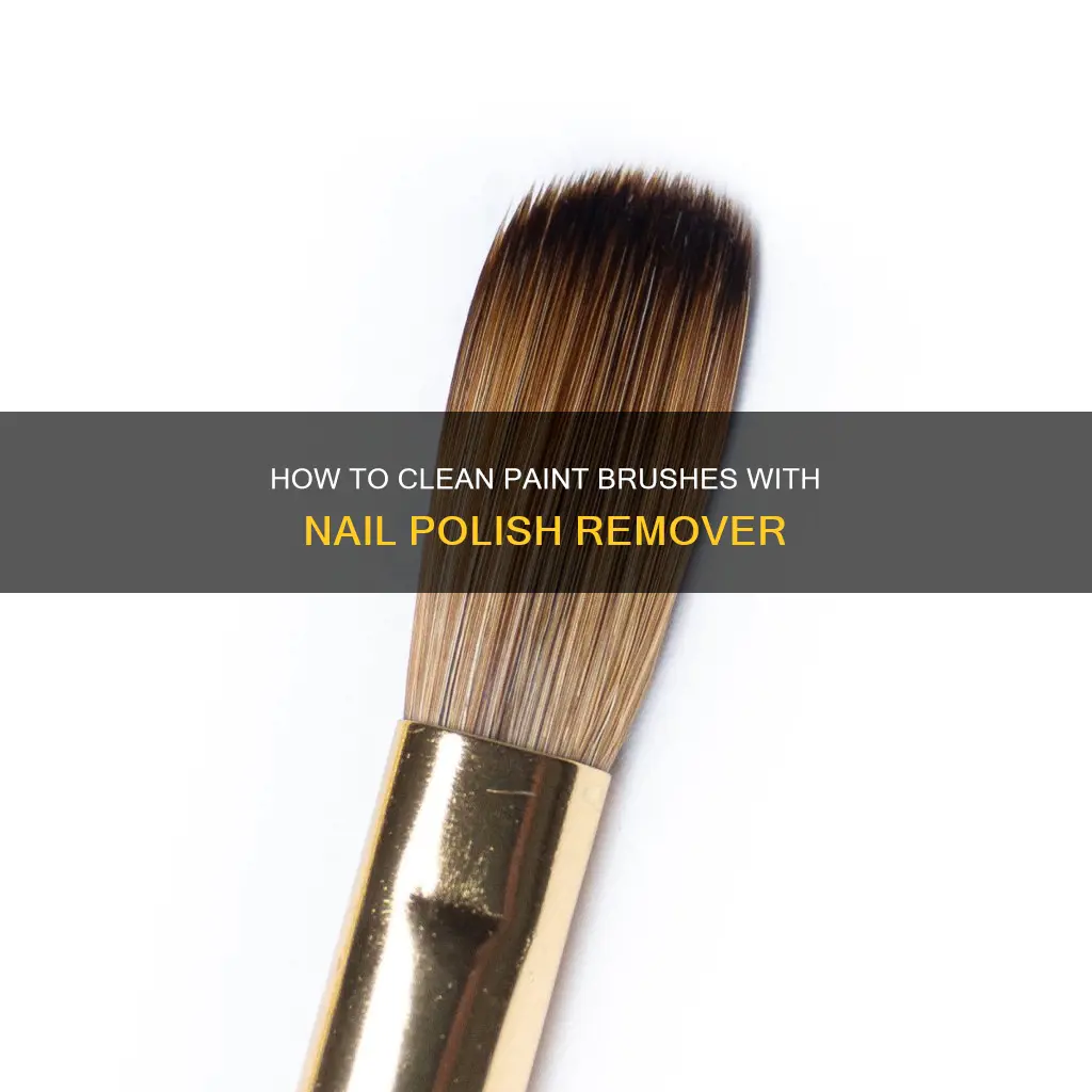 will nail polish remover clean paint brushes