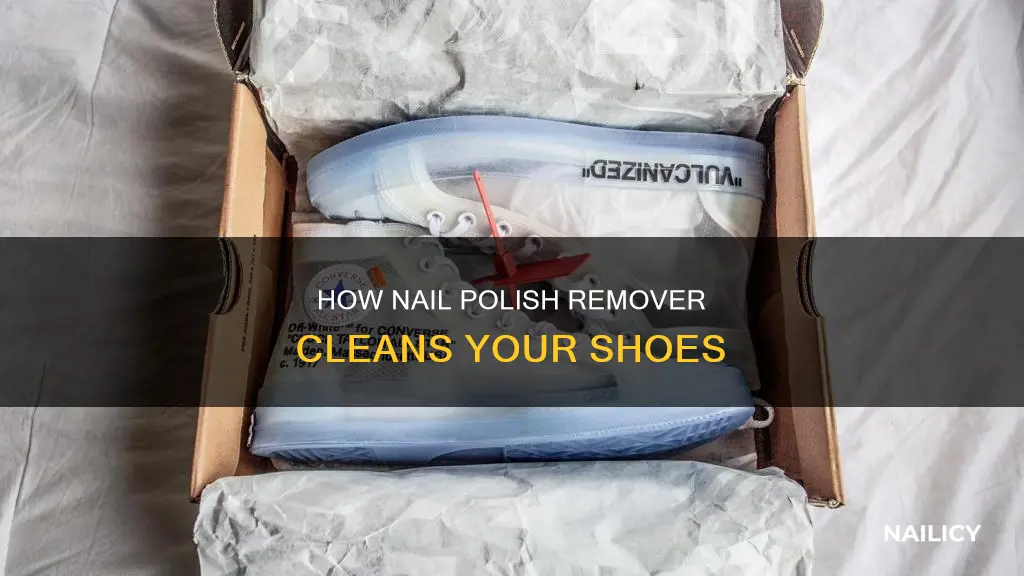 will nail polish remover clean shoes