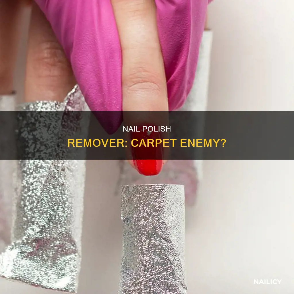 will nail polish remover damage carpet
