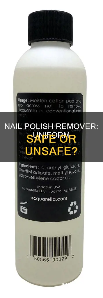 will nail polish remover damage operational dress uniform
