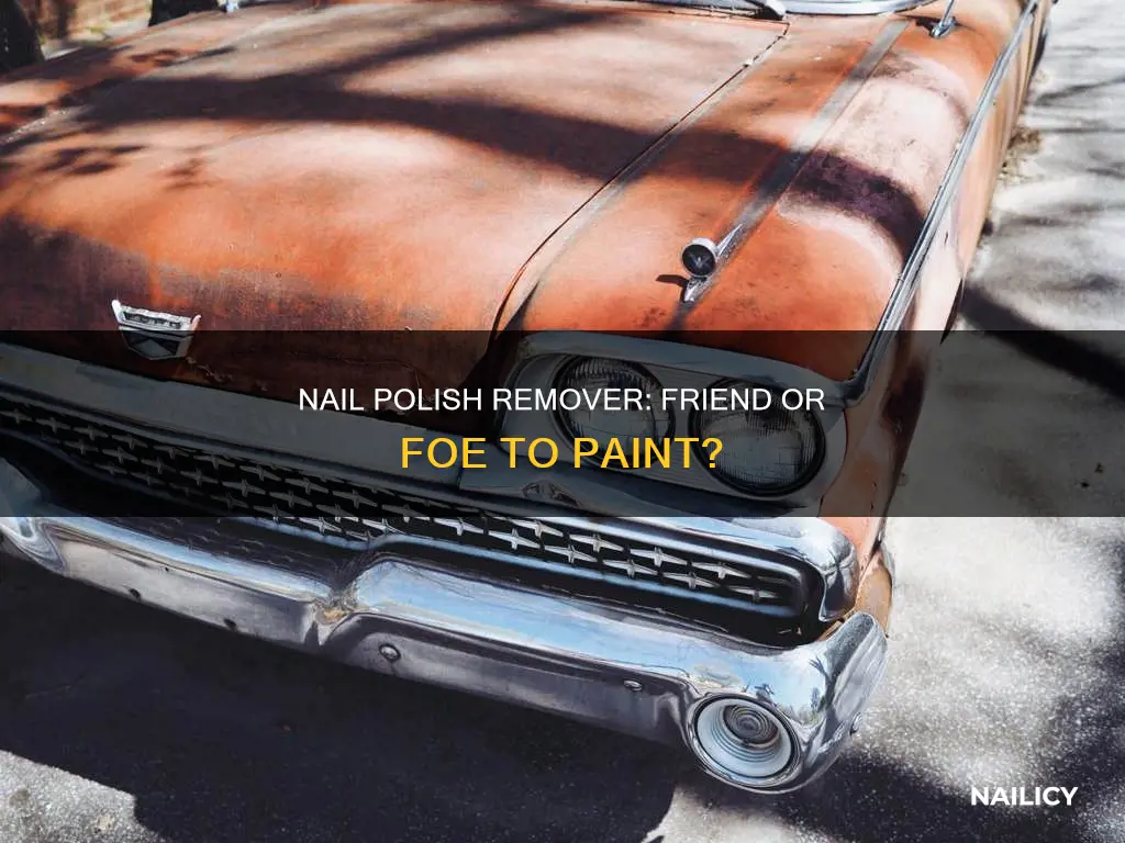 will nail polish remover damage paint