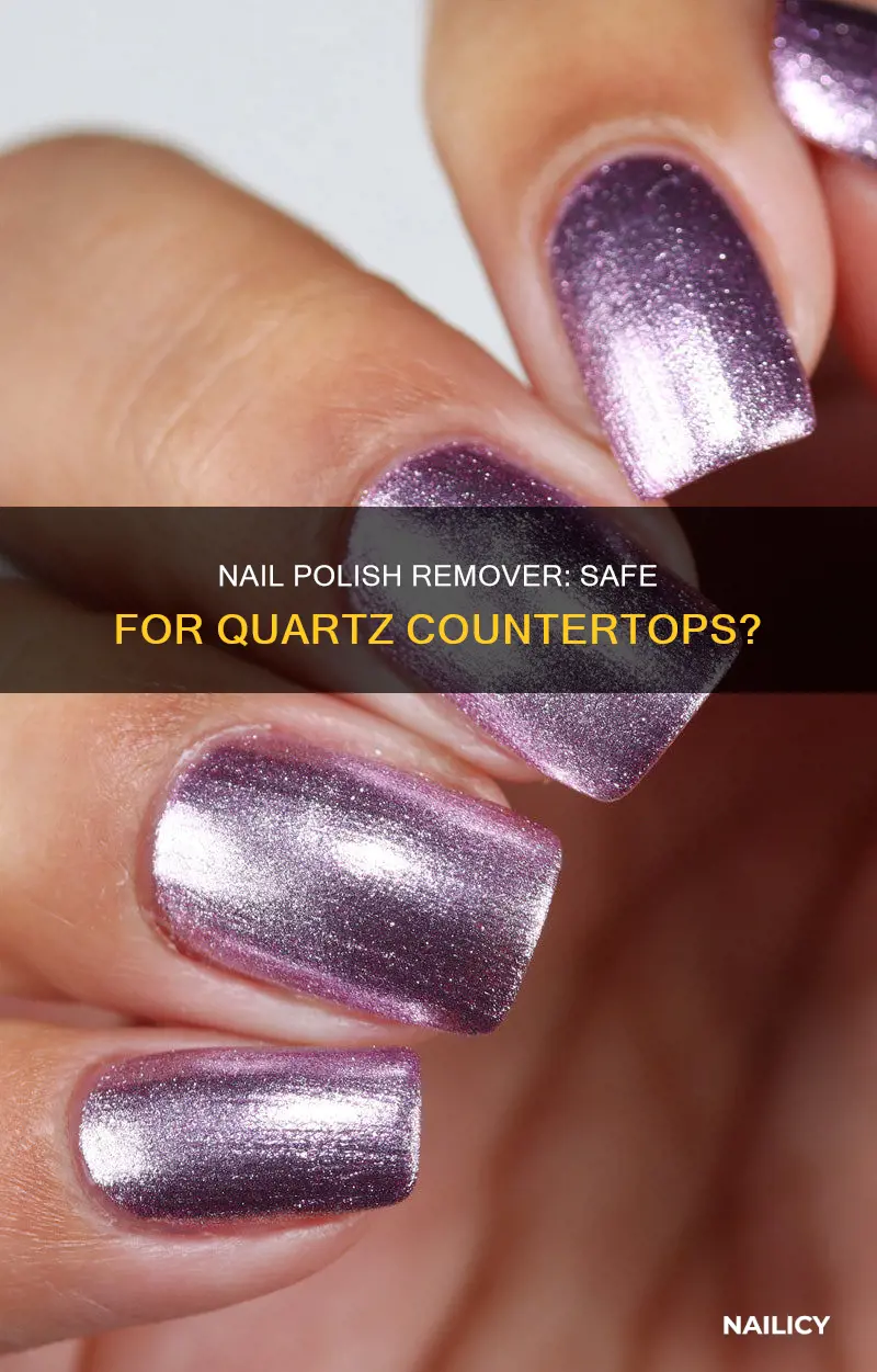 will nail polish remover damage quartz countertops