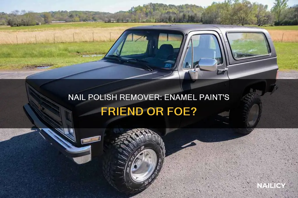 will nail polish remover remove enamel paint