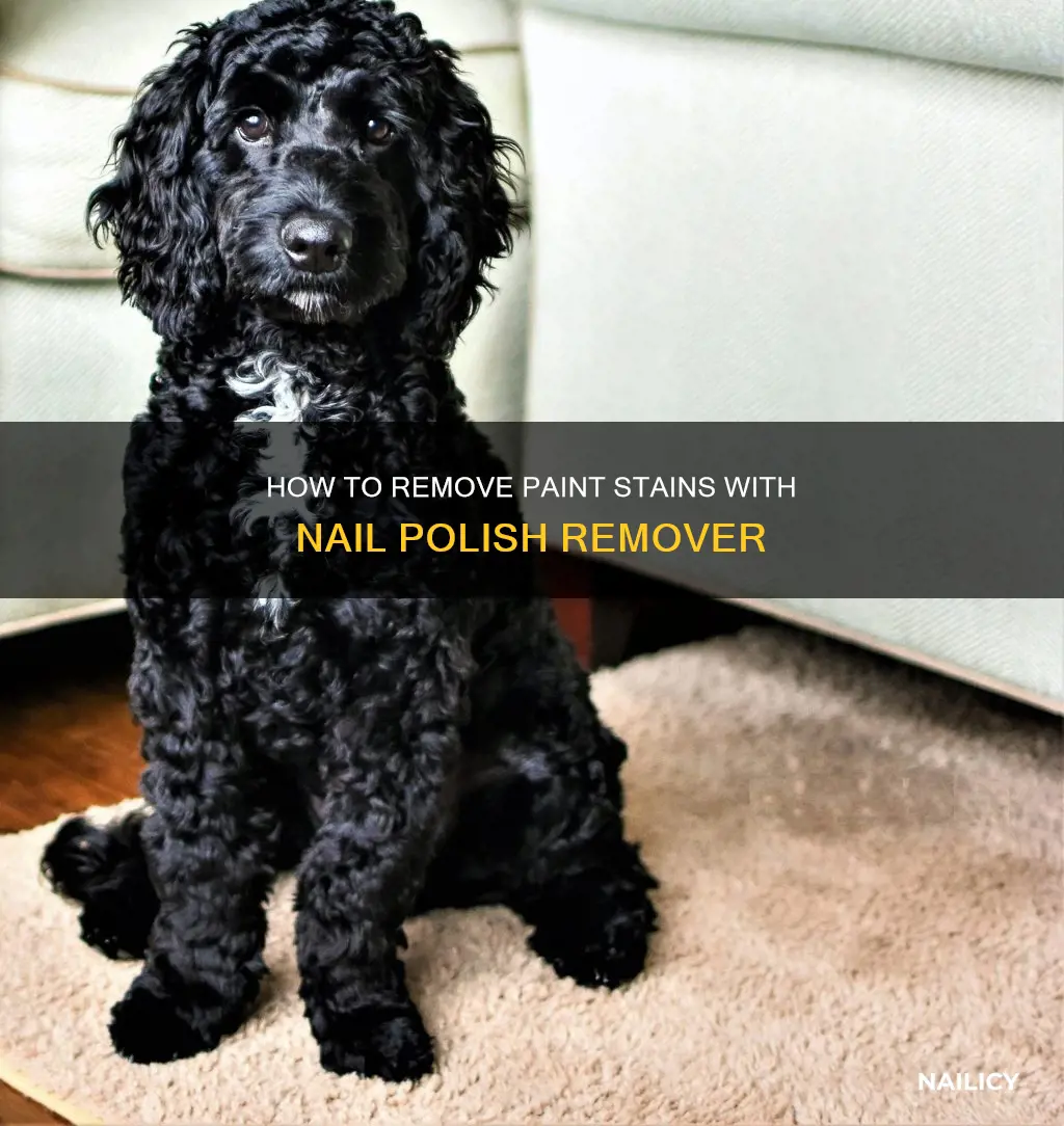 will nail polish remover remove paint from carpet