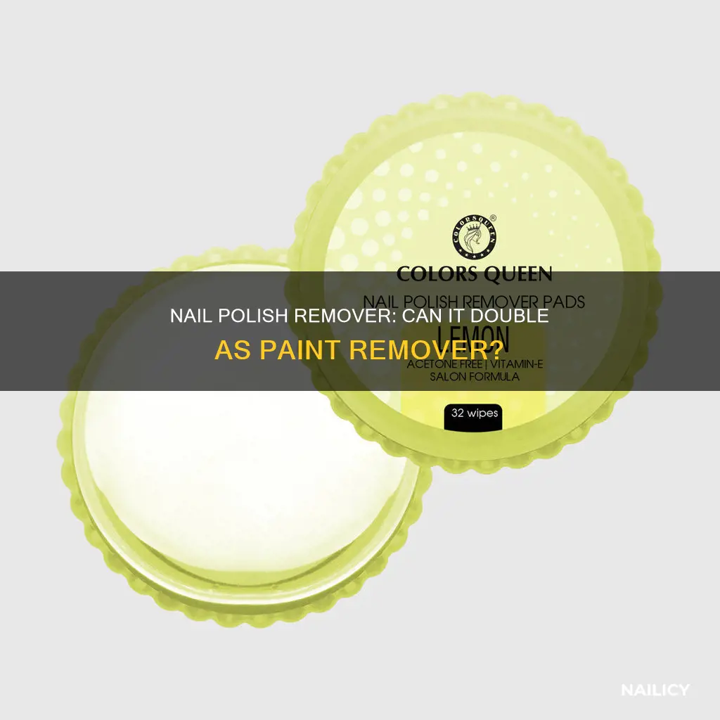 will nail polish remover remove paint
