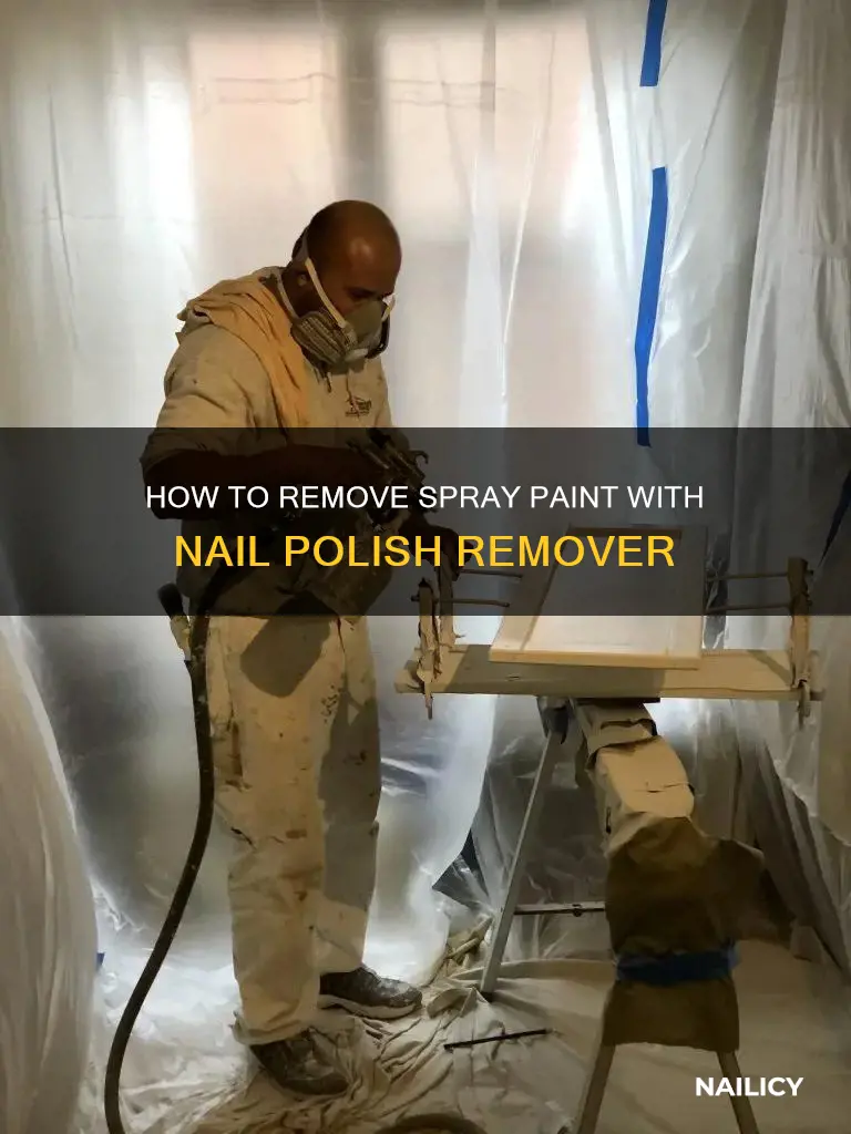 will nail polish remover remove spray paint from brass hardware