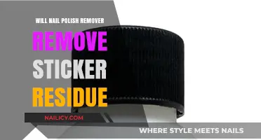 How to Remove Sticker Residue with Nail Polish Remover