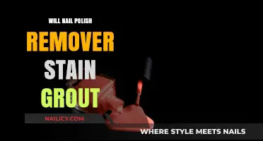 Nail Polish Remover: Grout Staining Danger