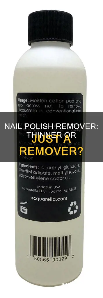 will nail polish remover thin nail polish