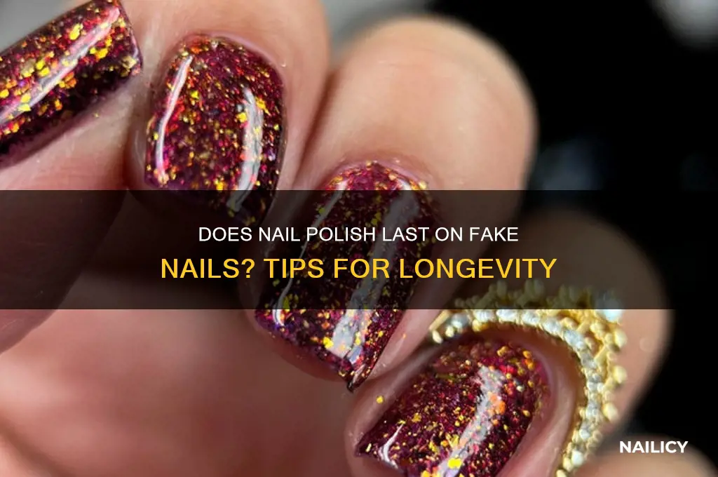 will nail polish stay on fake nails