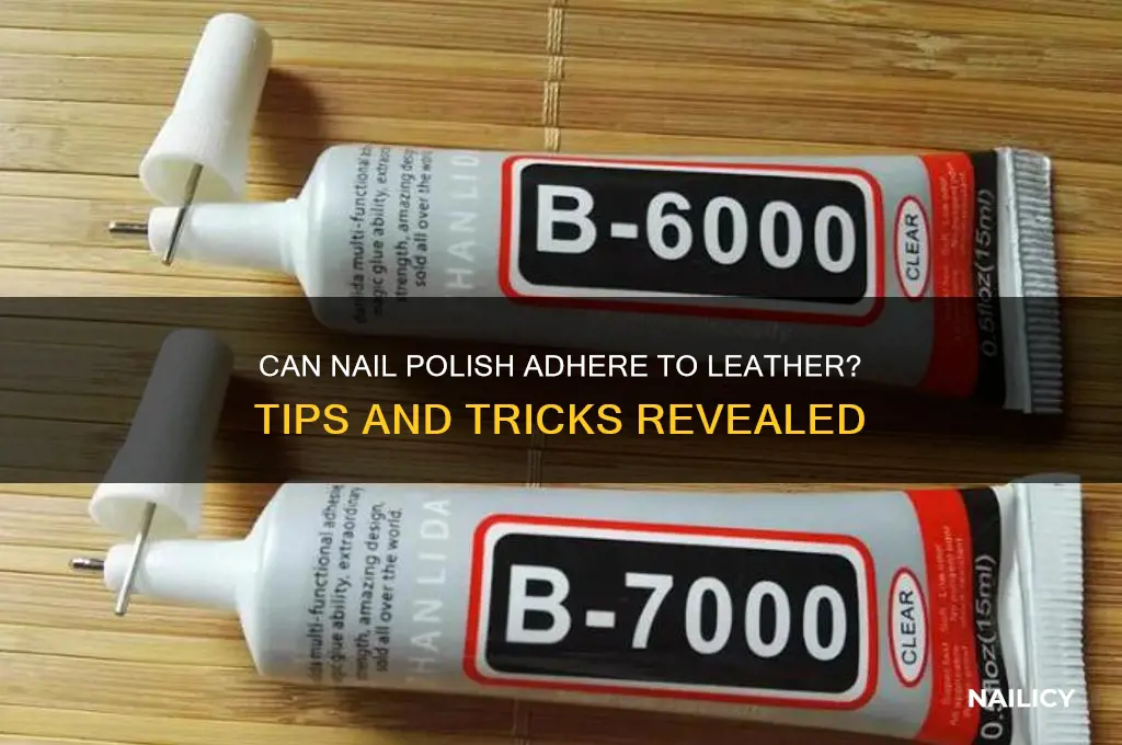 will nail polish stay on leather