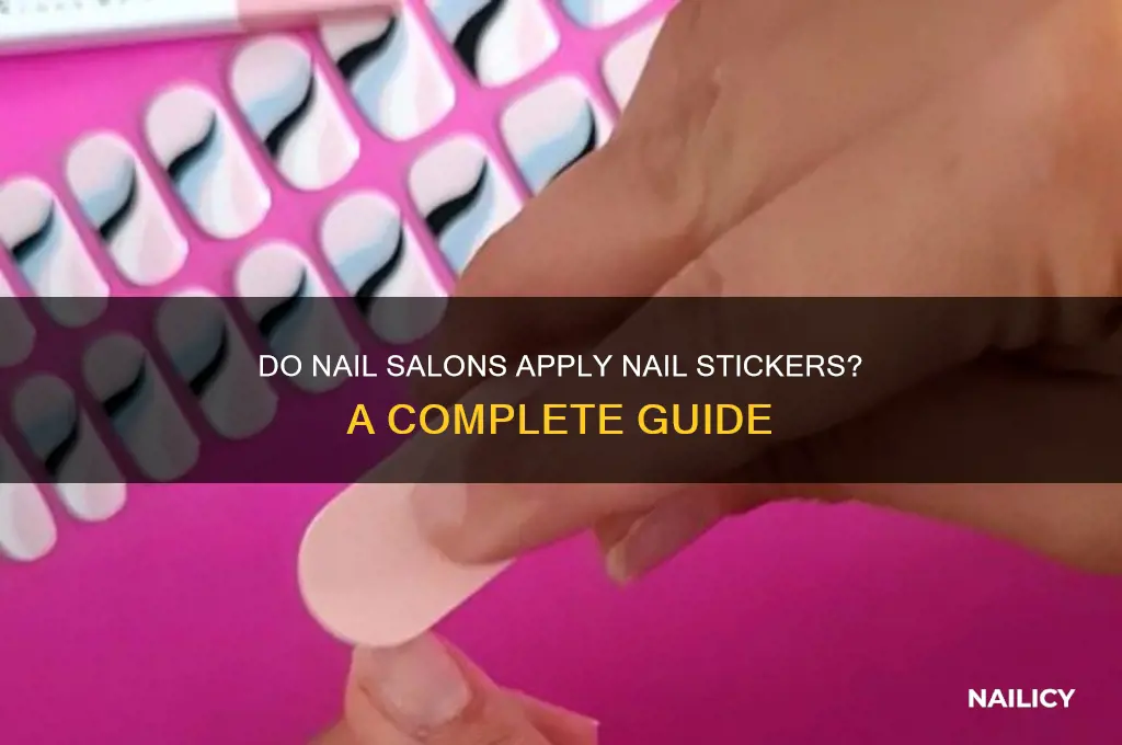 will nail salons put nail stickers on