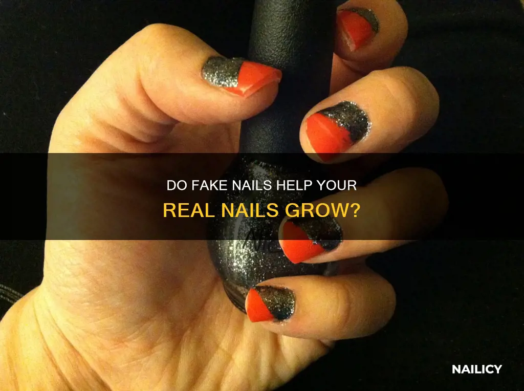 will nails grow under fake nails
