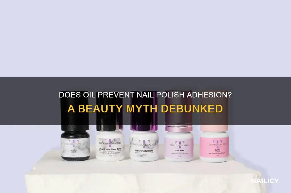 will oil prevent nail polish from sticking