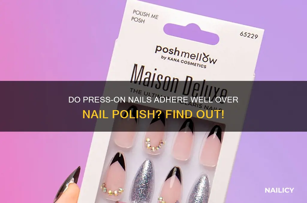 will press on nails stick to nail polish
