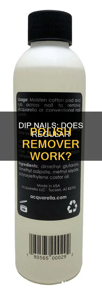 will regular nail polish remover work with dip