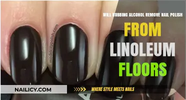 Rubbing Alcohol: Linoleum Floors' Nail Polish Remover?