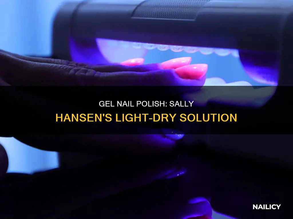 will sally hansen gel nail polish dry under a light