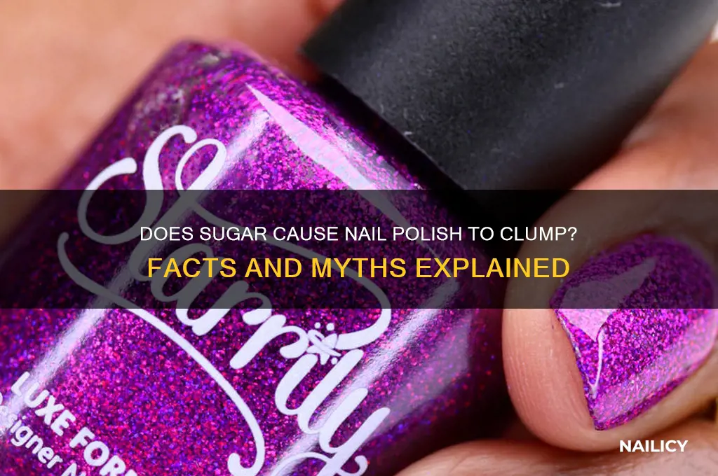 will sugar make nail polish clump