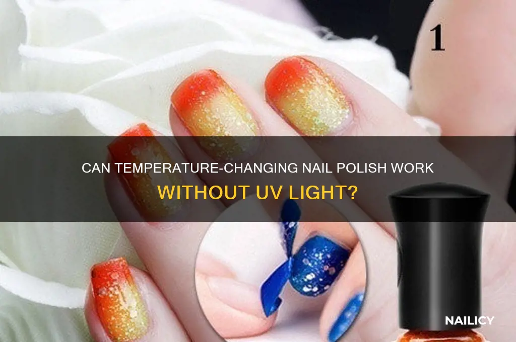 will tempareature changing nail polish without uv