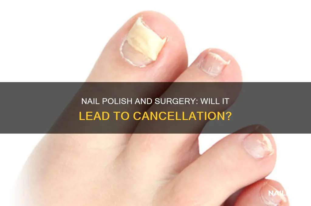 will they cancel surgery if i have nail polish on