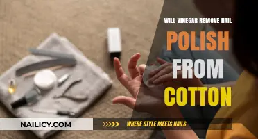 Vinegar's Power: Removing Nail Polish from Cotton