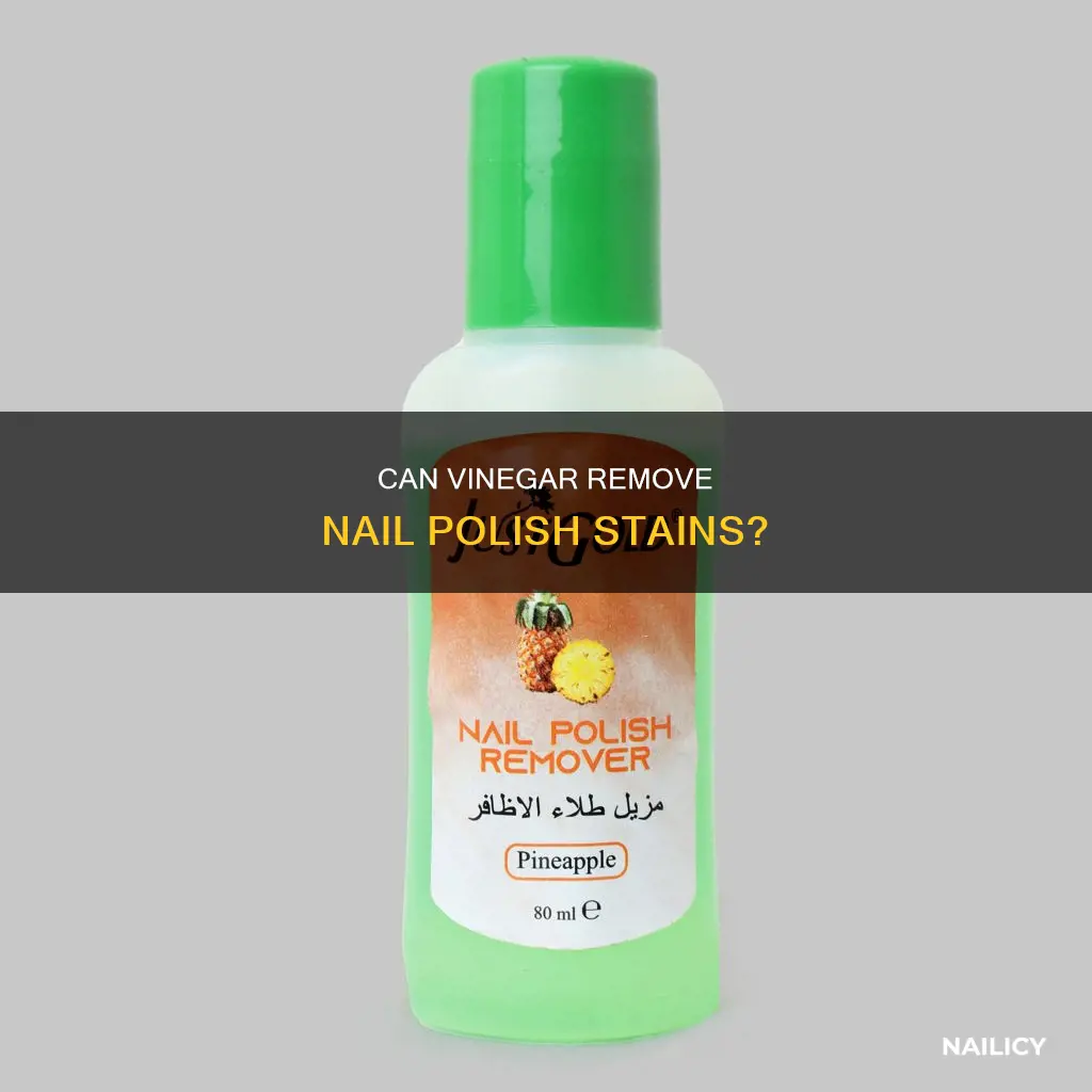 will vinegar remove nail polish stains from your nail