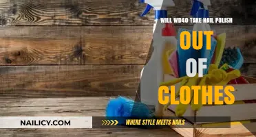 WD40 for Nail Polish Stains: Effective Clothing Stain Removal?