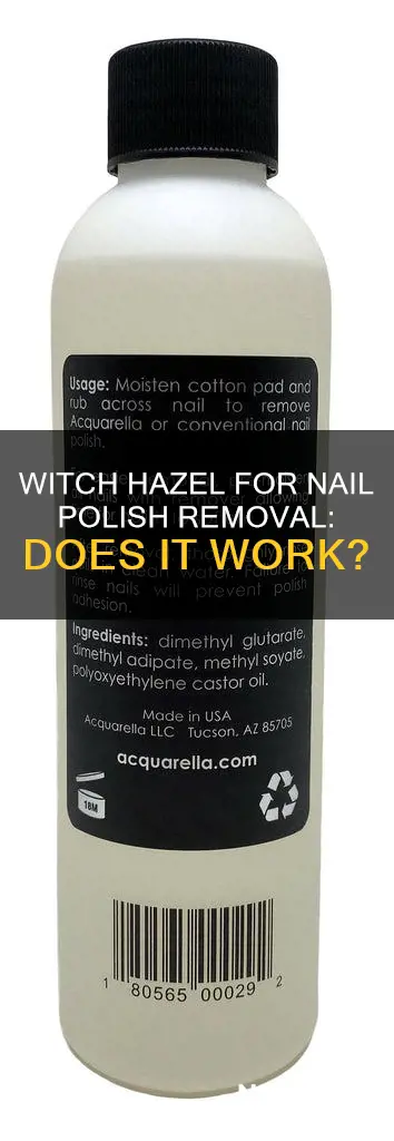 will witch hazel remove nail polish