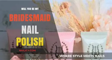 Elegant 'Will You Be My Bridesmaid?' Nail Polish Proposal Ideas